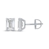 Thumbnail Image 3 of KAY Lab-Grown Diamonds Emerald-Cut Solitaire Stud Earrings 3 ct tw 10K White Gold (F/SI2)
