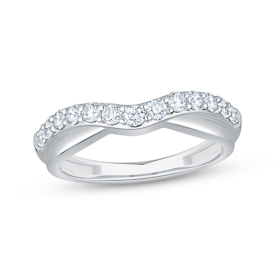 Adore Lab-Grown Diamonds Contour Anniversary Ring 1/2 ct tw 14K White Gold