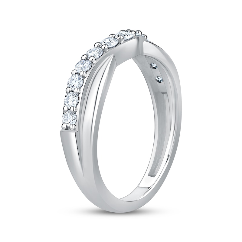 Main Image 2 of Adore Lab-Grown Diamonds Contour Anniversary Ring 1/2 ct tw 14K White Gold