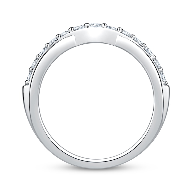 Main Image 3 of Adore Lab-Grown Diamonds Contour Anniversary Ring 1/2 ct tw 14K White Gold
