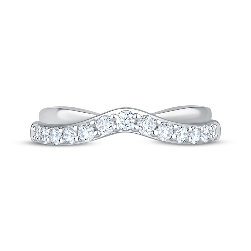 Main Image 4 of Adore Lab-Grown Diamonds Contour Anniversary Ring 1/2 ct tw 14K White Gold