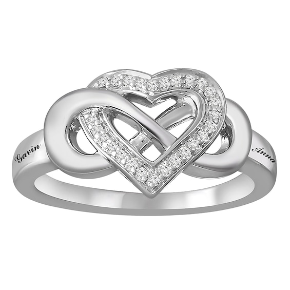 1/15 ct tw Diamond Couple's Ring (2 Lines)