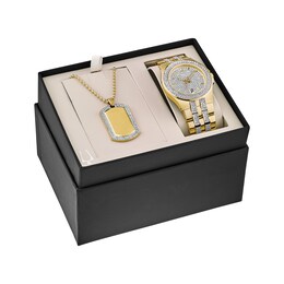 Bulova Crystal Collection Men's Watch Gift Set 98K102
