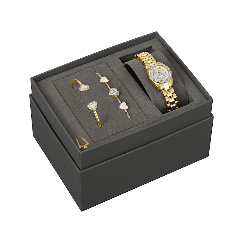 Main Image 1 of Bulova Crystal Collection Women's Watch & Bracelet Gift Set 98X137