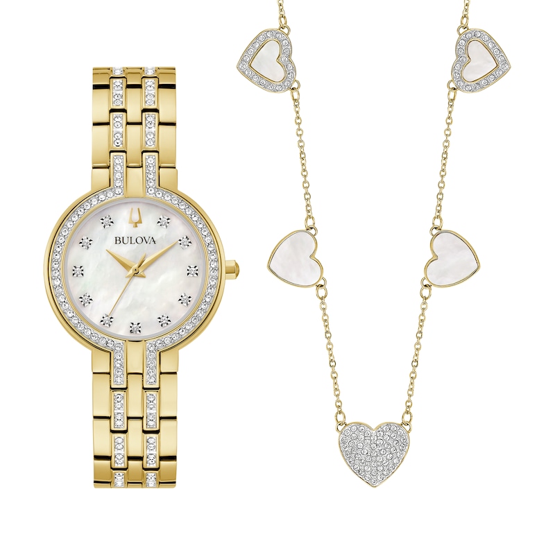 Bulova Crystal Collection Women's Watch Gift Set 98X138