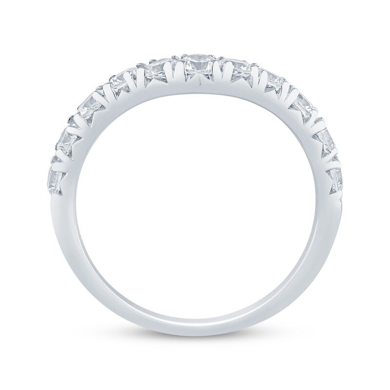 Main Image 3 of Adore Lab-Grown Diamond Chevron Anniversary Ring 1 ct tw 14K White Gold