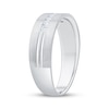 Thumbnail Image 2 of Adore Men's Diamond Seven-Stone Brushed Anniversary Ring 1/4 ct tw 10K White Gold