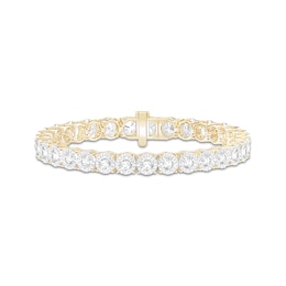 KAY Lab-Grown Diamonds Tennis Bracelet 12 ct tw 10K Yellow Gold 7"