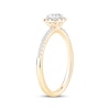 Thumbnail Image 2 of Round-Cut Diamond Halo Engagement Ring 1/2 ct tw 14K Yellow Gold