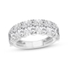 Thumbnail Image 1 of Adore Lab-Grown Diamonds Oval-Cut Seven-Stone Anniversary Ring 5 ct tw 14K White Gold