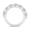 Thumbnail Image 3 of Adore Lab-Grown Diamonds Oval-Cut Seven-Stone Anniversary Ring 5 ct tw 14K White Gold