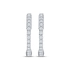 Thumbnail Image 2 of KAY Lab-Grown Diamonds Inside-Out Hoop Earrings 1/2 ct tw Sterling Silver