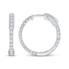 Thumbnail Image 3 of KAY Lab-Grown Diamonds Inside-Out Hoop Earrings 1/2 ct tw Sterling Silver