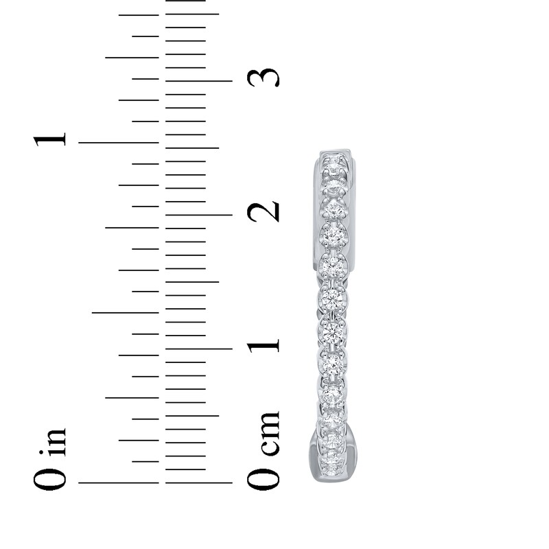 Main Image 5 of KAY Lab-Grown Diamonds Inside-Out Hoop Earrings 1/2 ct tw Sterling Silver