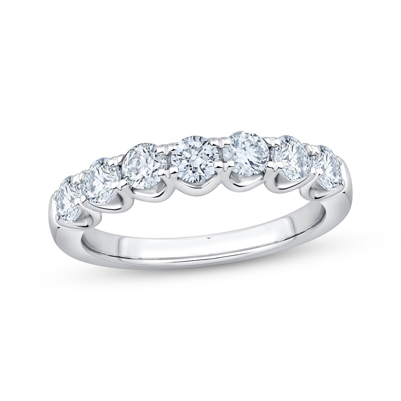 Main Image 1 of Adore Lab-Grown Diamonds Seven-Stone Anniversary Ring 1 ct tw 14K White Gold