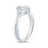 Thumbnail Image 2 of KAY Lab-Grown Diamonds Multi-Stone Pear-Shaped Halo Promise Ring 1/6 ct tw Sterling Silver