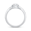 Thumbnail Image 3 of KAY Lab-Grown Diamonds Multi-Stone Pear-Shaped Halo Promise Ring 1/6 ct tw Sterling Silver