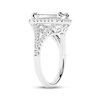 Thumbnail Image 2 of Adore Lab-Grown Diamonds Emerald-Cut Halo Engagement Ring 4-1/2 ct tw 14K White Gold