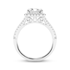 Thumbnail Image 3 of Adore Lab-Grown Diamonds Emerald-Cut Halo Engagement Ring 4-1/2 ct tw 14K White Gold