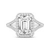 Thumbnail Image 4 of Adore Lab-Grown Diamonds Emerald-Cut Halo Engagement Ring 4-1/2 ct tw 14K White Gold