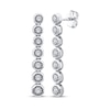 Thumbnail Image 1 of KAY Lab-Grown Diamonds Drop Earrings 1/3 ct tw Sterling Silver