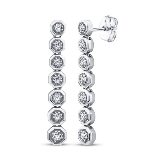 KAY Lab-Grown Diamonds Drop Earrings 1/3 ct tw Sterling Silver