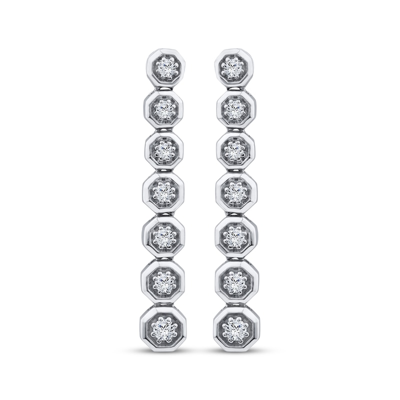 Main Image 2 of KAY Lab-Grown Diamonds Drop Earrings 1/3 ct tw Sterling Silver