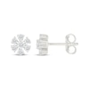 Thumbnail Image 3 of Diamond Flower Stud Earrings 1/3 ct tw 10K White Gold