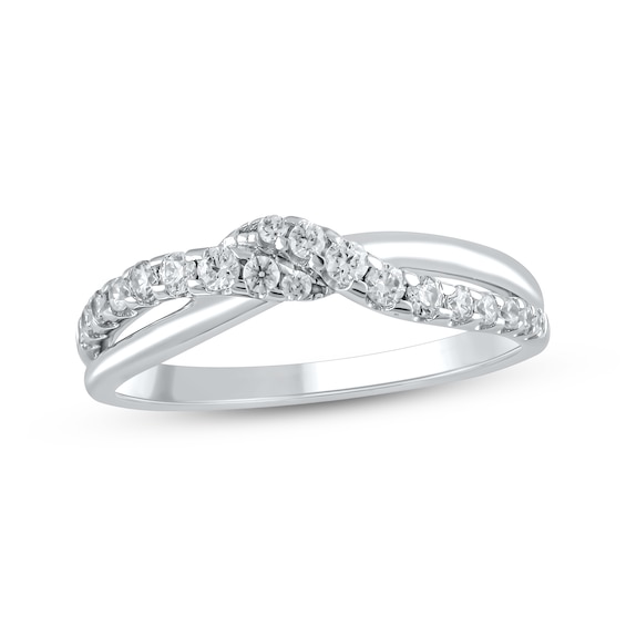 Adore Diamond Twist Anniversary Ring 1/3 ct tw 14K White Gold