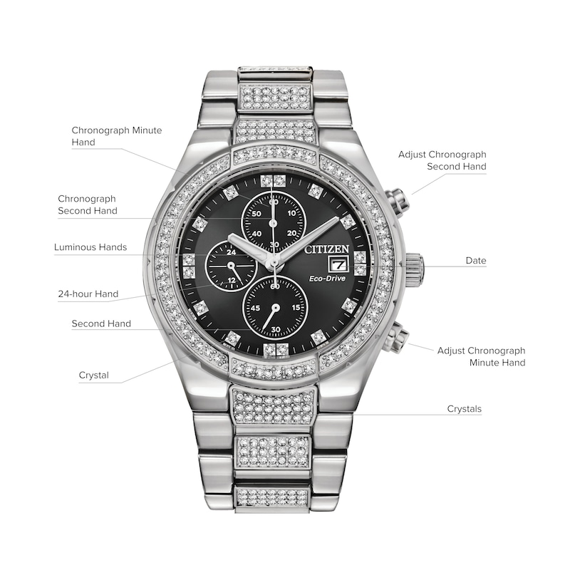 Main Image 4 of Citizen Crystal Men's Watch CA0750-53E