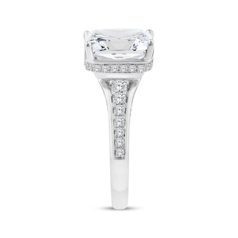 Main Image 2 of Adore Radiant-Cut Lab-Grown Diamond Engagement Ring 3-1/2 ct tw 14K White Gold