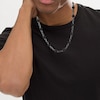 Thumbnail Image 3 of Men's Black Diamond Bead Necklace 2 ct tw Black Rhodium-Plated Sterling Silver 24"