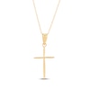 Thumbnail Image 1 of Mini Cross Necklace Solid 14K Yellow Gold 18"