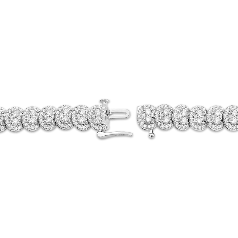 Main Image 3 of Multi-Diamond Necklace 10 ct tw 14K White Gold 18"