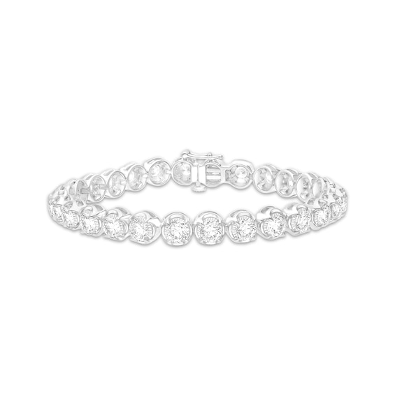 KAY Lab-Grown Diamonds Tennis Bracelet 10 ct tw 10K White Gold 7.25"