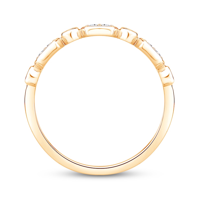 Main Image 3 of Adore Diamond Geometric Anniversary Ring 1/15 ct tw 10K Yellow Gold