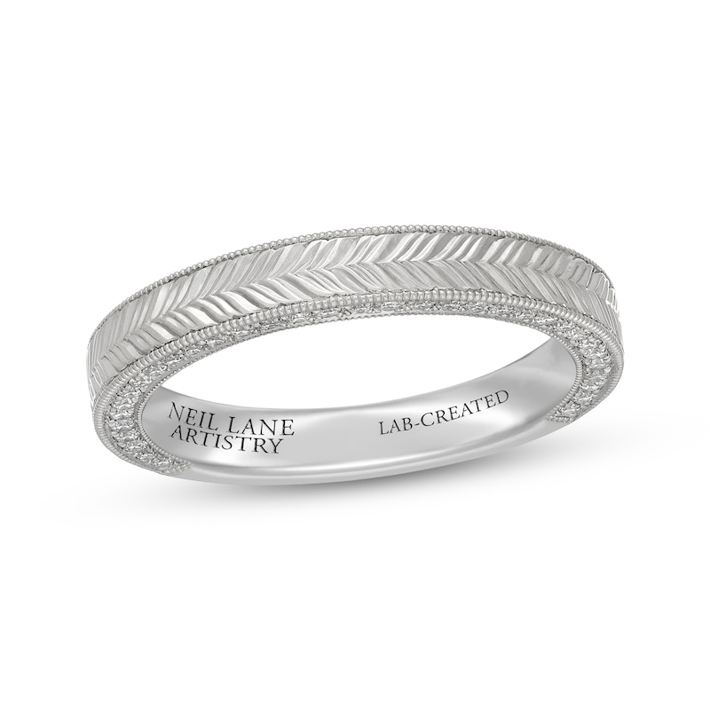 Main Image 1 of Neil Lane Artistry Heritage Lab-Grown Diamond Wedding Band 1/3 ct tw Platinum