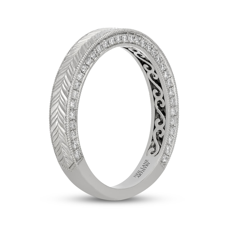 Main Image 2 of Neil Lane Artistry Heritage Lab-Grown Diamond Wedding Band 1/3 ct tw Platinum