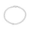 Thumbnail Image 1 of 4.15mm Diamond-Cut Valentino Chain Bracelet Solid Sterling Silver 7.5"