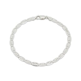 4.15mm Diamond-Cut Valentino Chain Bracelet Solid Sterling Silver 7.5"