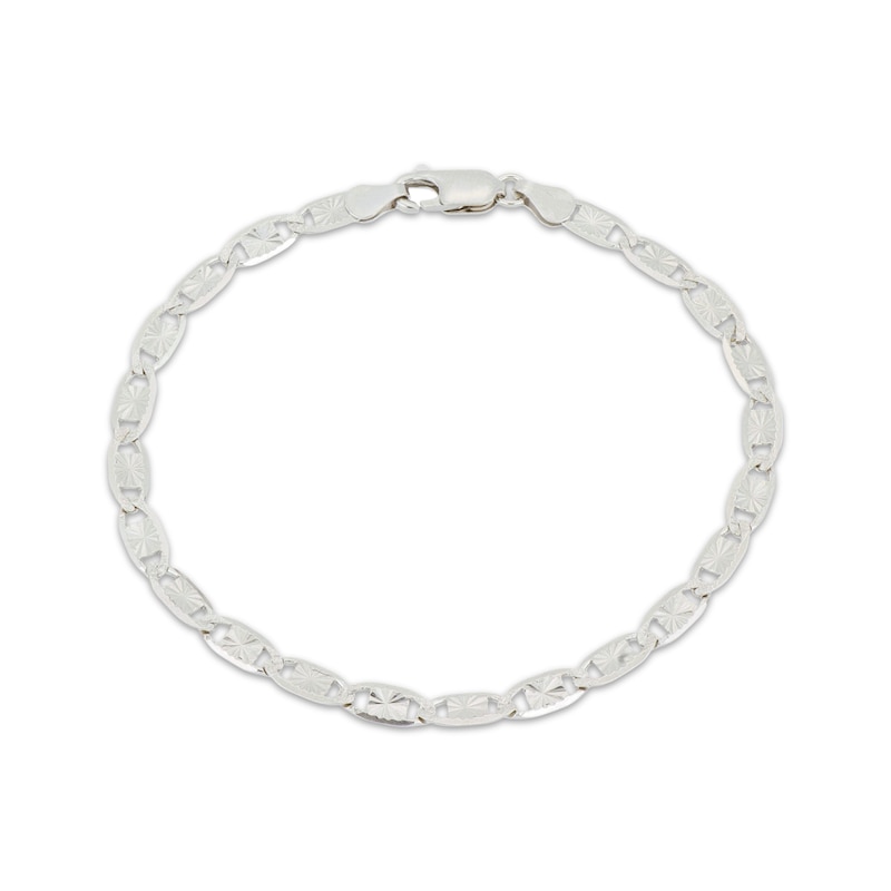 Main Image 1 of 4.15mm Diamond-Cut Valentino Chain Bracelet Solid Sterling Silver 7.5"