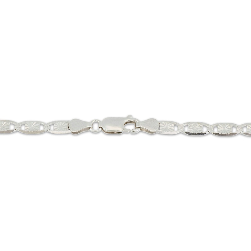 Main Image 3 of 4.15mm Diamond-Cut Valentino Chain Bracelet Solid Sterling Silver 7.5"