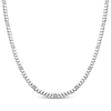 Thumbnail Image 1 of Men's Diamond Hexagon Station Necklace 3/4 ct tw Sterling Silver 24"