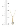 Thumbnail Image 2 of Diamond Microphone Necklace 1/20 ct tw 10K Yellow Gold 18"