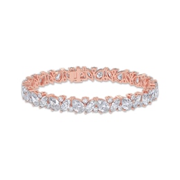 KAY Lab-Grown Diamonds Marquise, Pear & Round-Cut Tennis Bracelet 15 ct tw 14K Rose Gold 7"