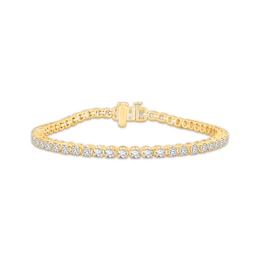 KAY Lab-Grown Diamonds Tennis Bracelet 5 ct tw 10K Yellow Gold 7"