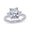 Thumbnail Image 1 of Adore Lab-Grown Diamonds Radiant & Trapezoid-Cut Three-Stone Engagement Ring 2-5/8 ct tw Platinum