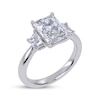 Thumbnail Image 2 of Adore Lab-Grown Diamonds Radiant & Trapezoid-Cut Three-Stone Engagement Ring 2-5/8 ct tw Platinum