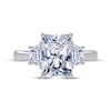 Thumbnail Image 3 of Adore Lab-Grown Diamonds Radiant & Trapezoid-Cut Three-Stone Engagement Ring 2-5/8 ct tw Platinum
