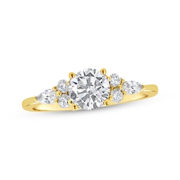 Adore Lab-Grown Diamonds Round-Cut Engagement Ring 1 ct tw 14K Yellow Gold